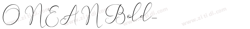 ONEAN Bold字体转换